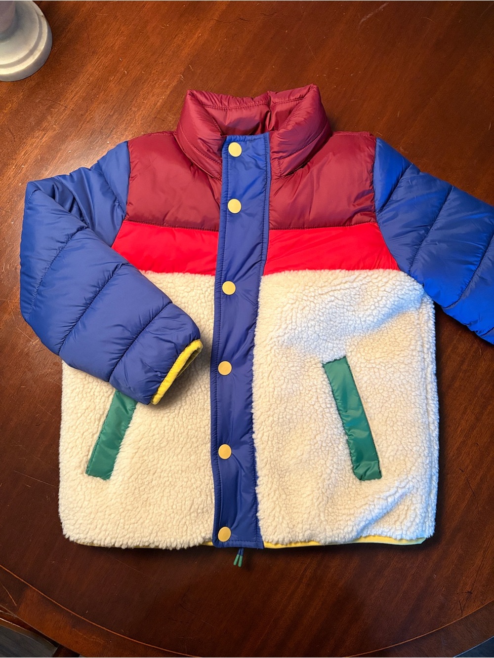 Mini Boden NWT Quilted Borg Jacket 5/6